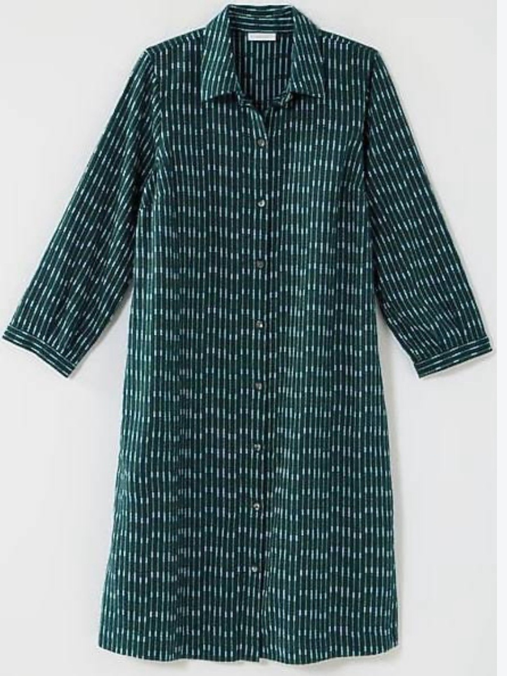 Pure Jill Dobby-Textured Shirtdress - Picture 3 of 7